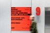 north design munch signage red